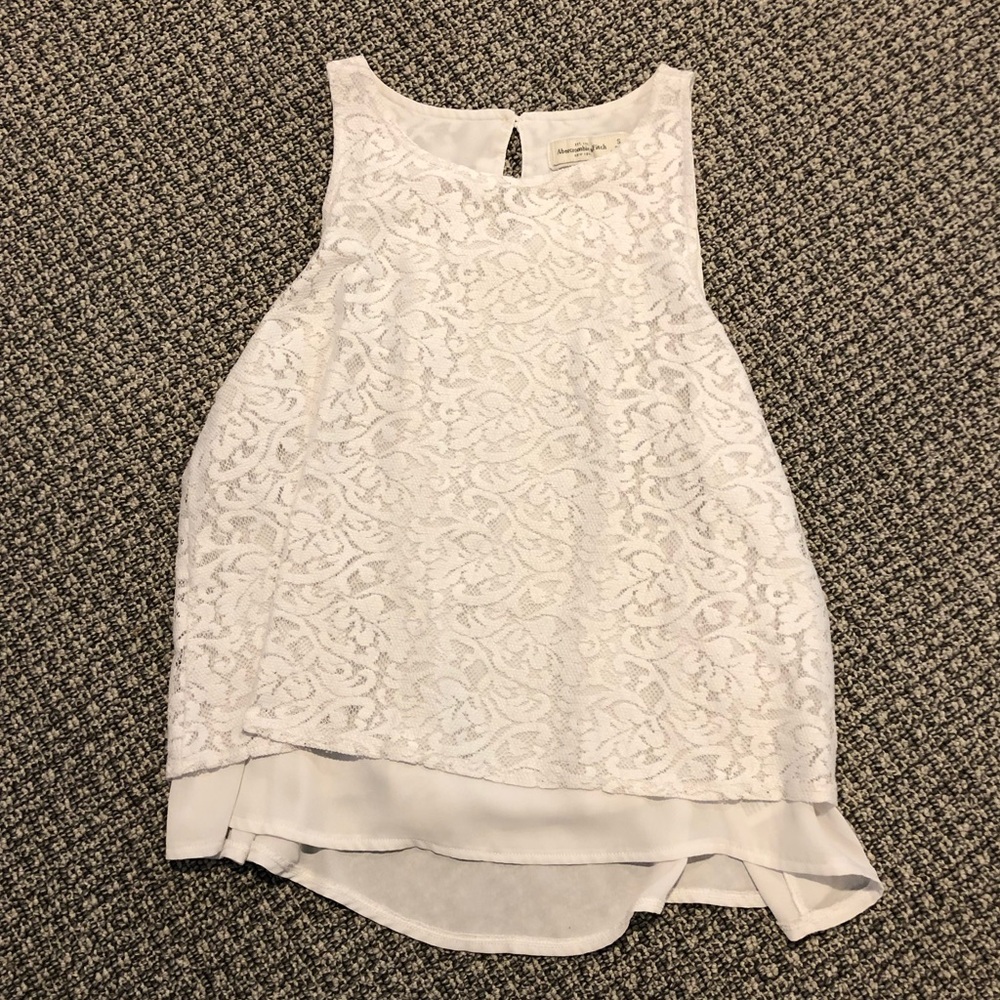 Abercrombie & Fitch White Lace Top
